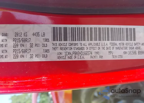 2017 Jeep Patriot Sport Se Fwd из США, поврежденный, VIN 1C4NJPBA2HD166574